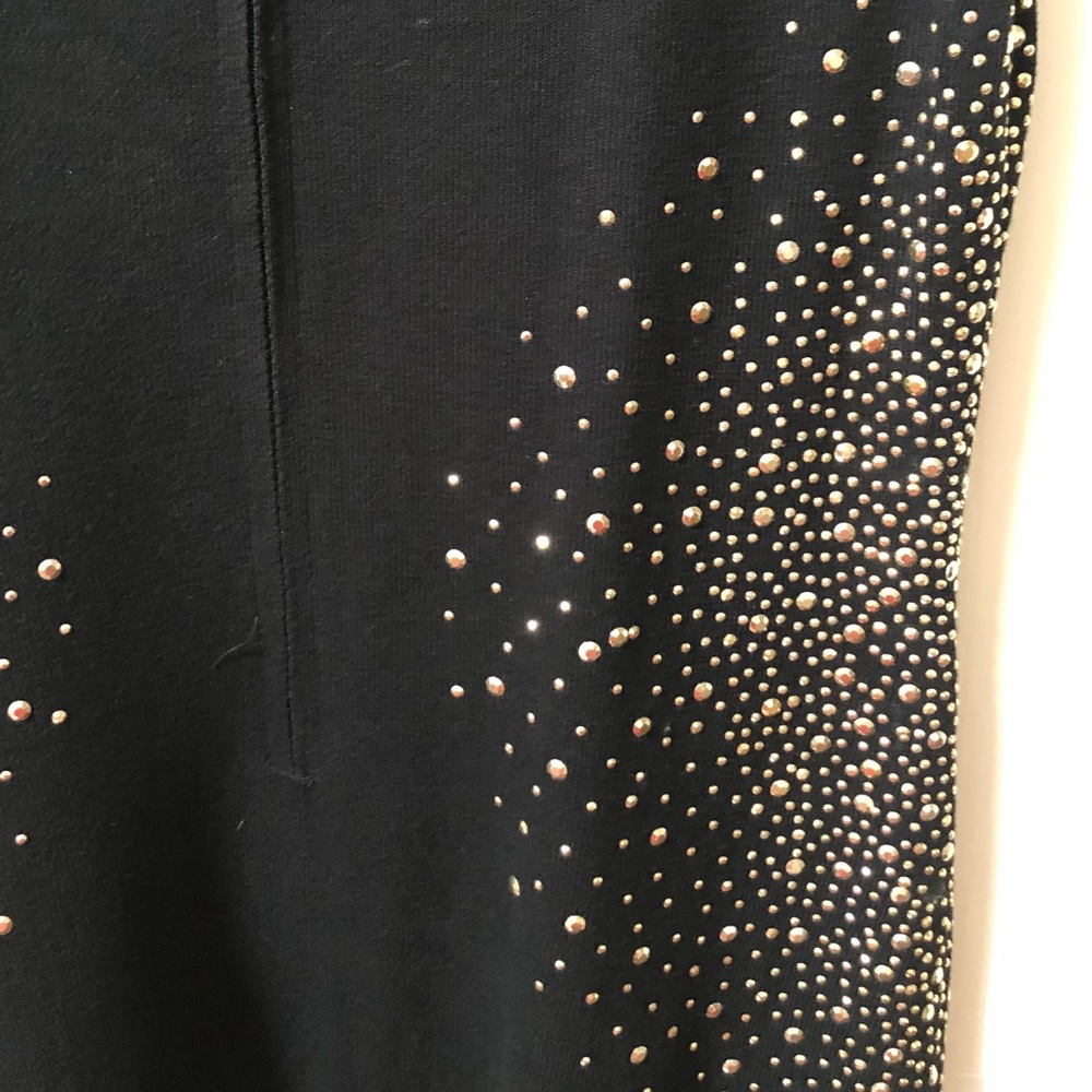 Black knit beautiful party or cocktail dress.